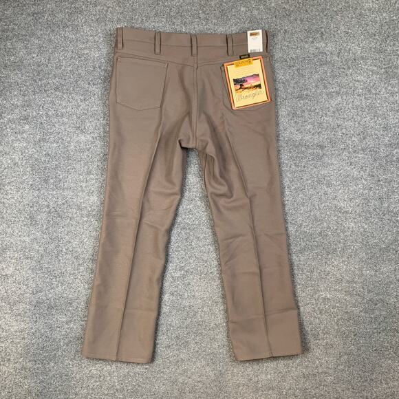 Vintage Wrangler Pants Mens 38 Birch Stretch Wrinkle Resistant Cowboy Boot Jeans - Picture 7 of 9